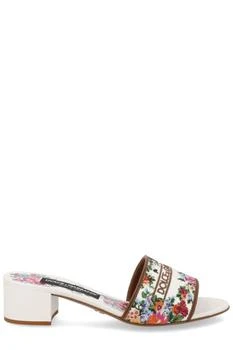 Dolce & Gabbana | Dolce & Gabbana Floral Embroidered Sandals
