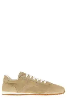 Prada | Prada Round-Toe Lace-Up Sneakers
