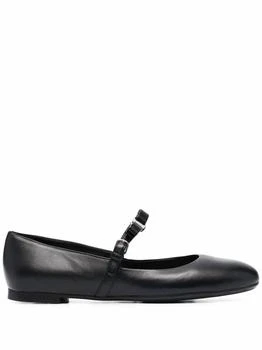 Salvatore Ferragamo | Women's Lizz Leather Ballerina Shoes In Black