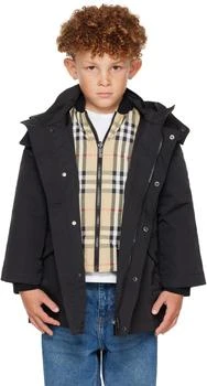 Burberry | Kids Black 
Beige Jacket 
Down Jacket Set