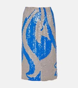 Dries Van Noten | Sequined midi skirt