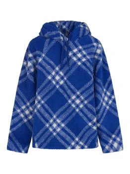 Burberry | Burberry Plaid-Check Pattern Drawstring Hoodie