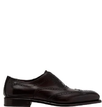 Salvatore Ferragamo | Men's Oxford Leather Shoes In Brown