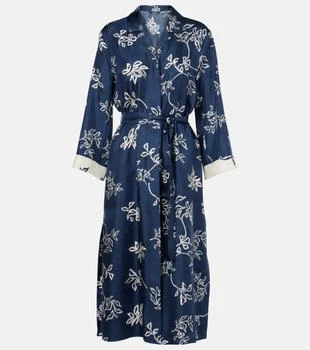 Max Mara | Timeo printed twill wrap dress