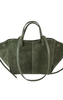 Mint Exclusives Mint Exclusives - Women's Italian Suede Leather Travel Bag With Leather Pouch