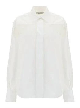 Valentino | Valentino - Women's Transparent Stripe Cotton Shirt