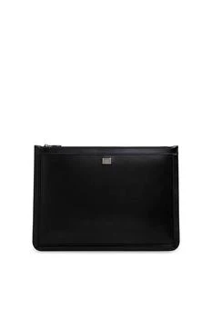 Dolce & Gabbana | Dolce & Gabbana Logo Plaque Zipped Clutch Bag