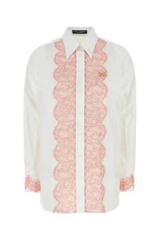 Dolce & Gabbana | Dolce & Gabbana Lace Detailed Oversize Poplin Shirt