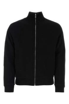 Prada | Prada Triangle-Logo Zip-Up Cardigan