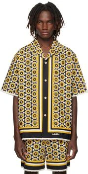 Valentino | Black
Yellow Cotton Poplin Bowling Shirt