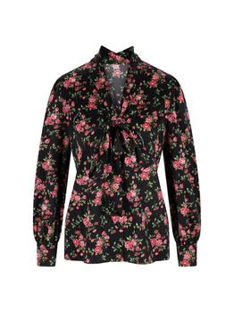 Dolce & Gabbana | Dolce & Gabbana Bouquet-Printed Satin Shirt