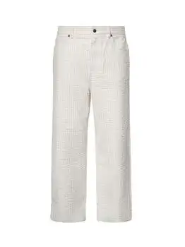 Fendi | Fendi Stitch Detail Straight-Leg Long Jeans