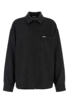 Balenciaga | Balenciaga Zip-Up Brushed Overshirt