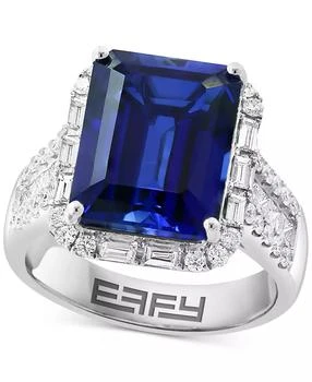 Effy | EFFY® Lab Grown Sapphire (7-5/8 ct. t.w.)
Lab Grown Diamond (1 ct. t.w.) Halo Statement Ring in 14k Gold