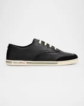 Dolce & Gabbana | Men's Saint Tropez Calfskin Low-Top Sneakers