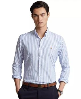 Men's Classic Fit Striped Stretch Oxford Shirt