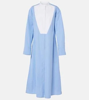 Jil Sander | Pinstripe cotton shirt dress