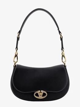 Valentino | Leather shoulder bag with vlogo signature detail