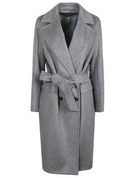 Max Mara | Max Mara Studio Double-Breasted Belted Coat