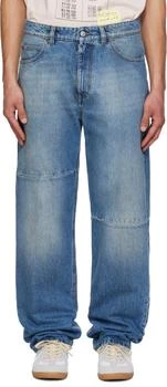 MM6 | Blue Straight-Leg Jeans