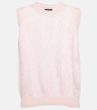 AMIRI | Openwork alpaca and mohair-blend vest