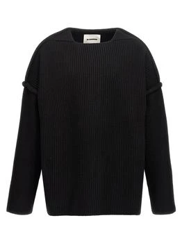 Jil Sander | Jil Sander Geometric Neckline Knitted Jumper