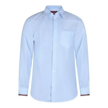 Gucci | Gucci Web Detailed Striped Shirt