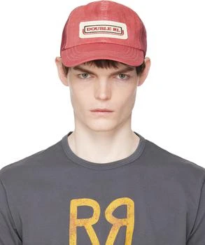 RRL Red Logo-Patch Twill Trucker Cap