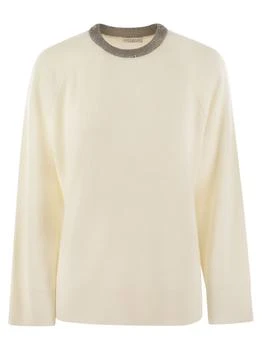 Brunello Cucinelli | Brunello Cucinelli Crewneck Ribbed Knitted Jumper