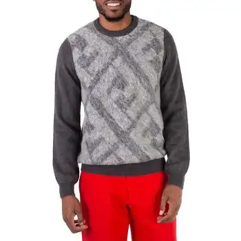 Fendi | Fendi Long Sleeve Crew Neck Sweater, Brand Size 52 (US Size 42)
