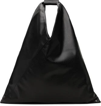 MM6 | Black Classic Triangle Tote