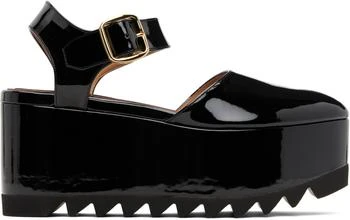 Stella McCartney | Black Elyse Patent Platform Sandals