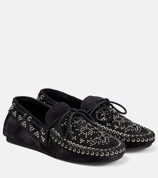 Isabel Marant | Freen embellished suede moccasins