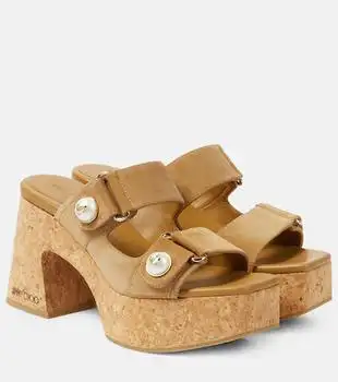 Jimmy Choo | Fayence 95 suede platform mules