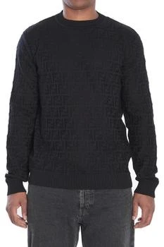 Fendi | Fendi FF Monogram Crewneck Knitted Jumper
