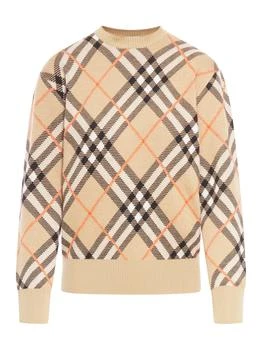 Burberry | Burberry Checked Crewneck Jumper