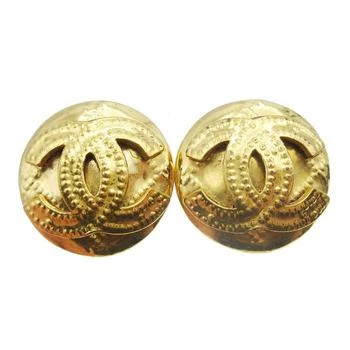 Chanel | Cc Button Clip-On Earrings Metal _Plated Earrings Jewelry (Pre-Owned)