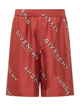 Givenchy | Givenchy Logo Shadow Printed Bermuda Shorts