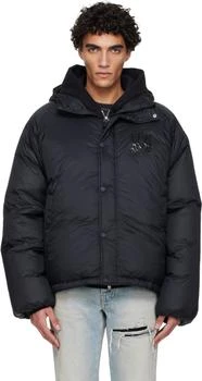 AMIRI | Black 'AMIRI' Hooded Down Jacket