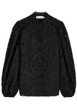 Zimmermann | Rhiannon embroidered cotton blouse