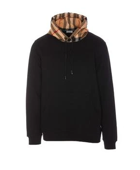 Burberry | Burberry Checked Drawstring Hoodie