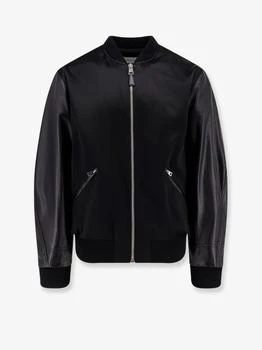 Givenchy | Cotton and nylon jacket with leather sleeves