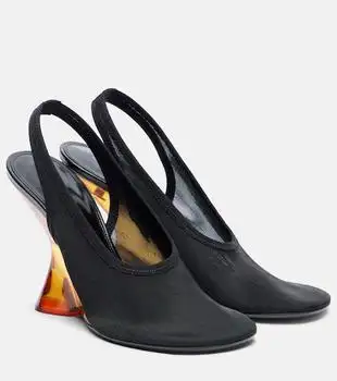 Dries Van Noten | Mesh wedge slingback pumps