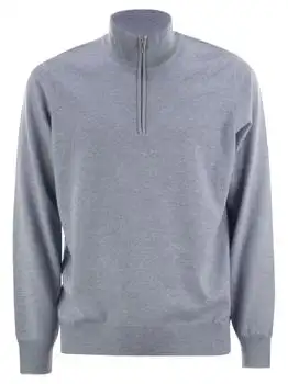 Brunello Cucinelli | Brunello Cucinelli Funnel-Neck Knitted Polo Shirt