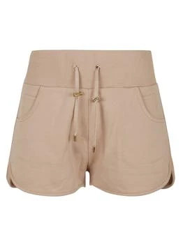 Balmain | Balmain Logo Printed Low-Waisted Drawstring Shorts