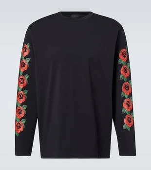 Logo floral cotton jersey T-shirt