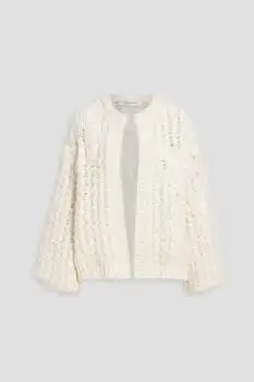 Valentino | Cable-knit wool and alpaca-blend cardigan