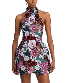 Deirdre Sequinned Halter Dress