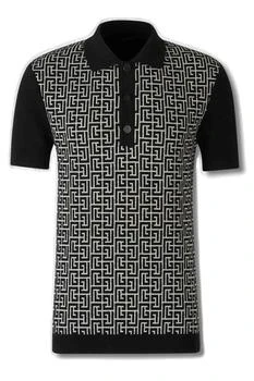 Balmain | Balmain Logo Monogram Polo Shirt
