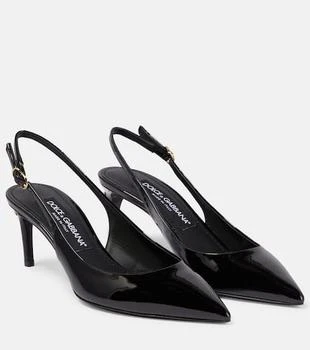 Dolce 
Gabbana | Cardinale patent leather slingback pumps